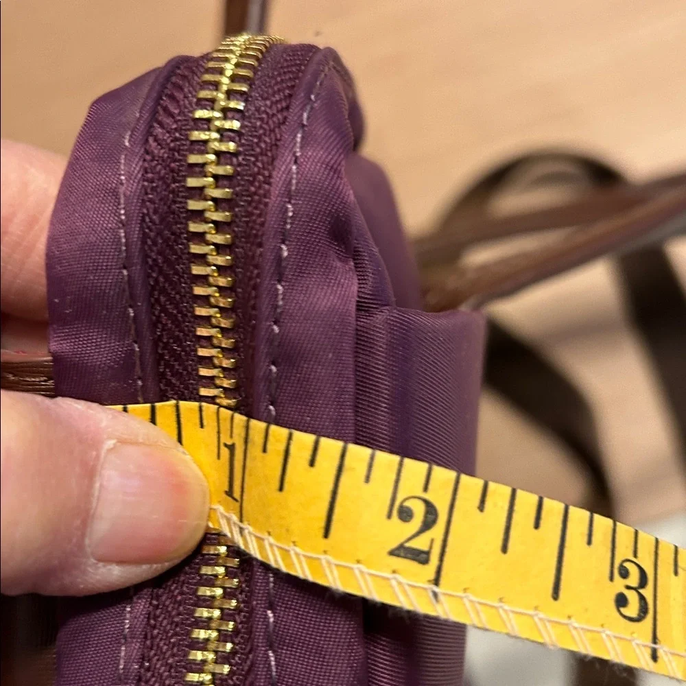 Purple Plum and Brown Laptop-Tablet-File Bag. - Picture 8 of 8